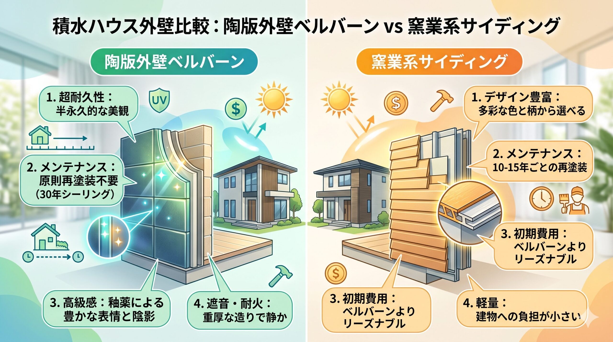 積水ハウス ベルバーン サイディング
