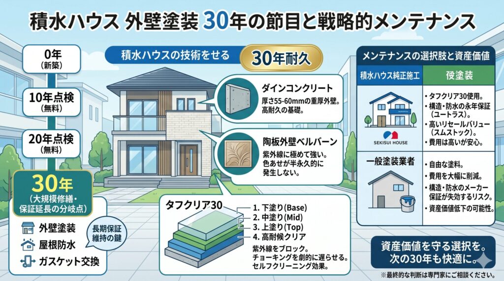 積水ハウス 外壁塗装 30年
