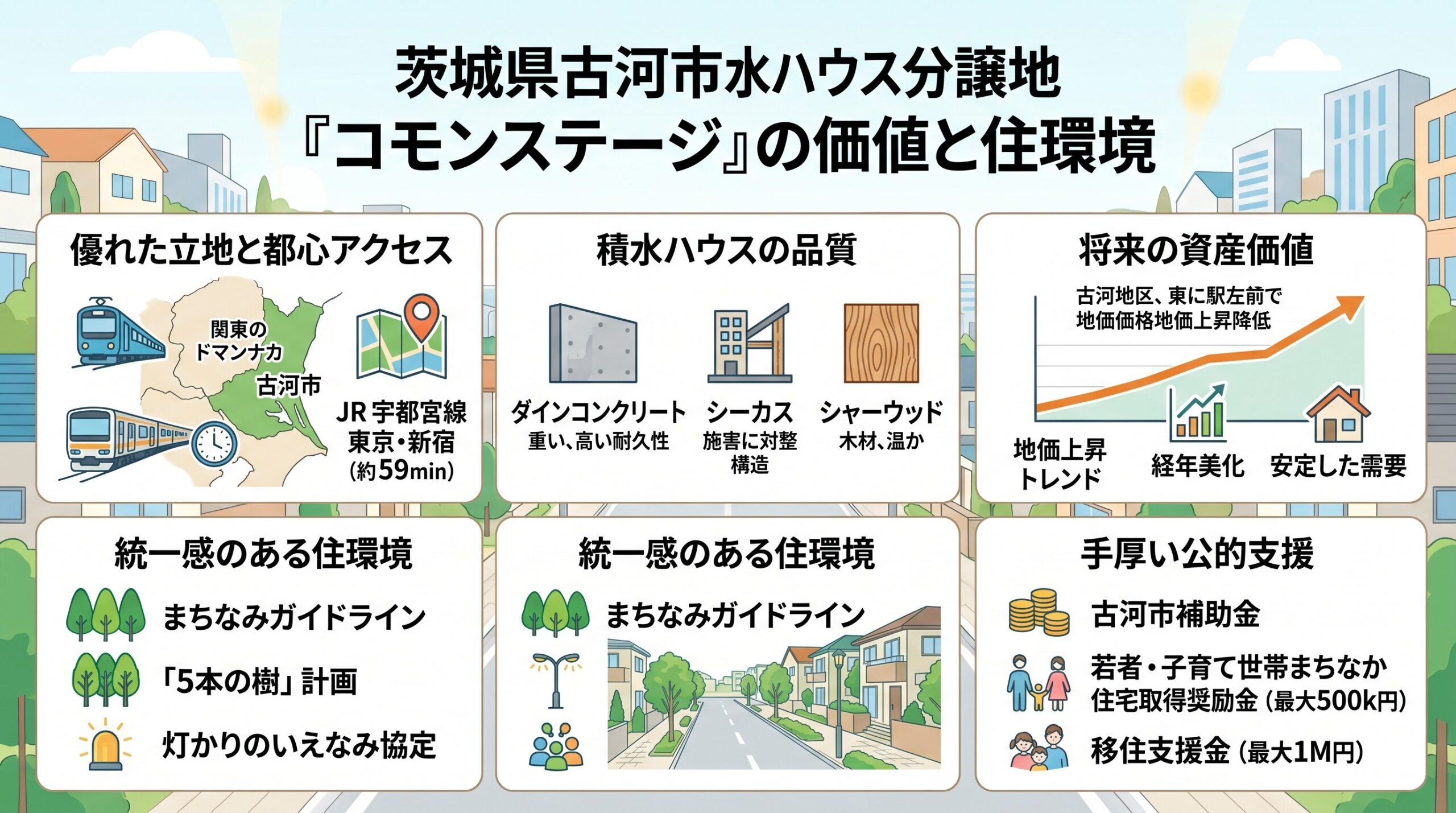 積水ハウス 古河 分譲地
