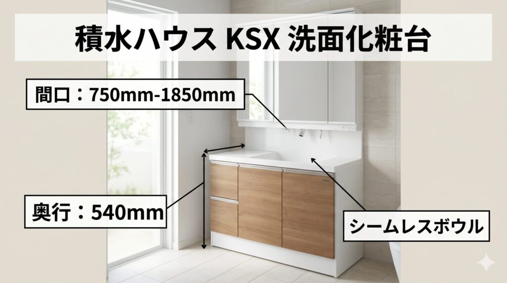 積水ハウス 洗面台 KSX サイズ