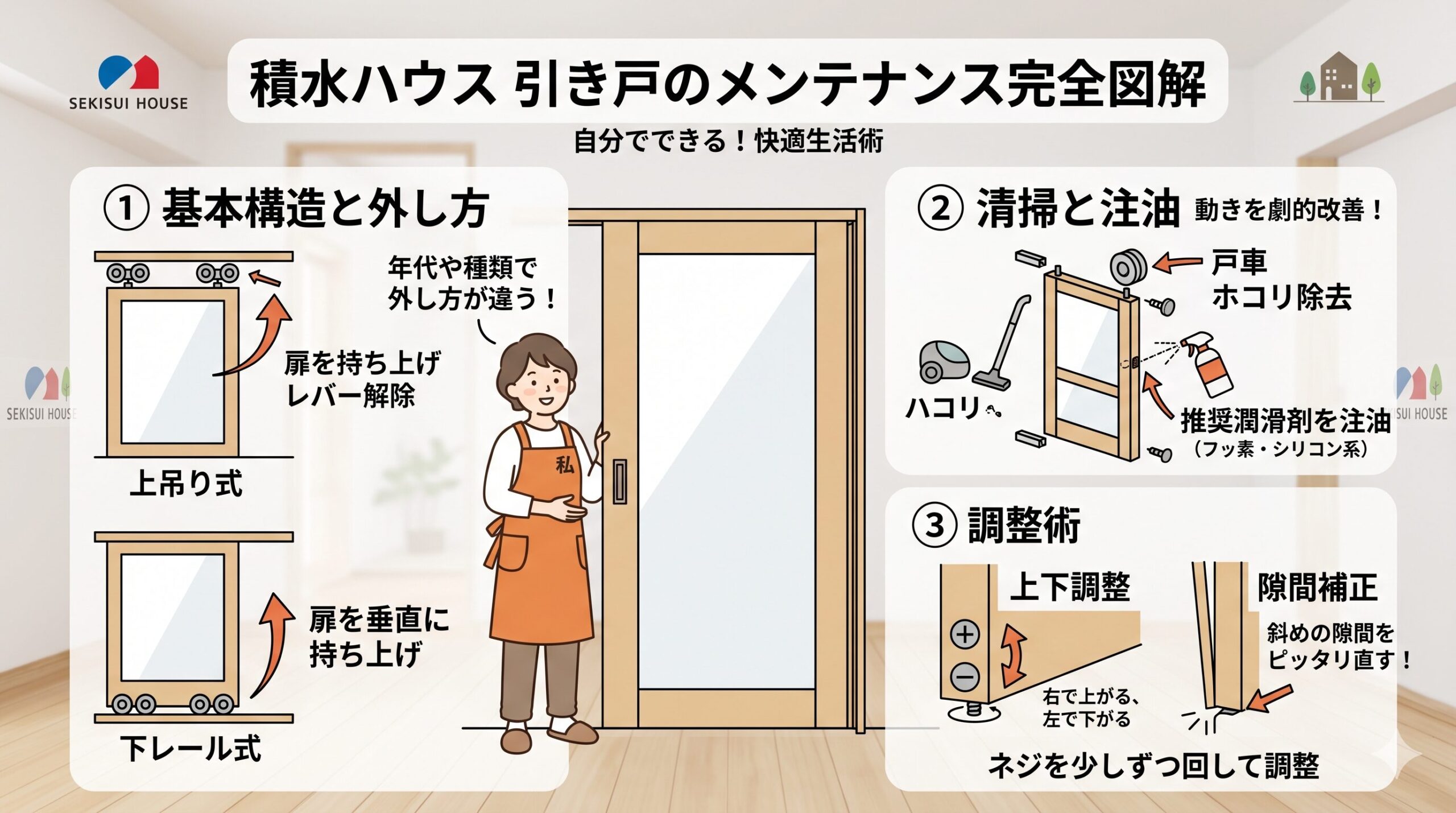 積水ハウス 引き戸 外し方