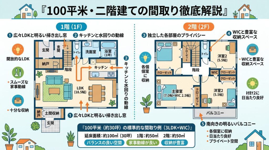 100平米 一戸建て 間取り