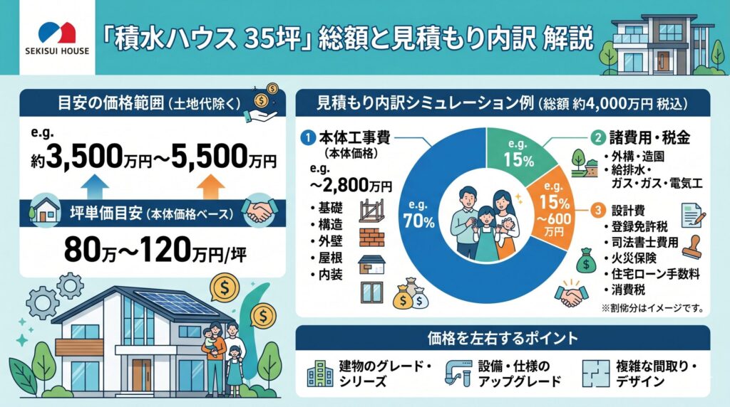 積水ハウス35坪総額
